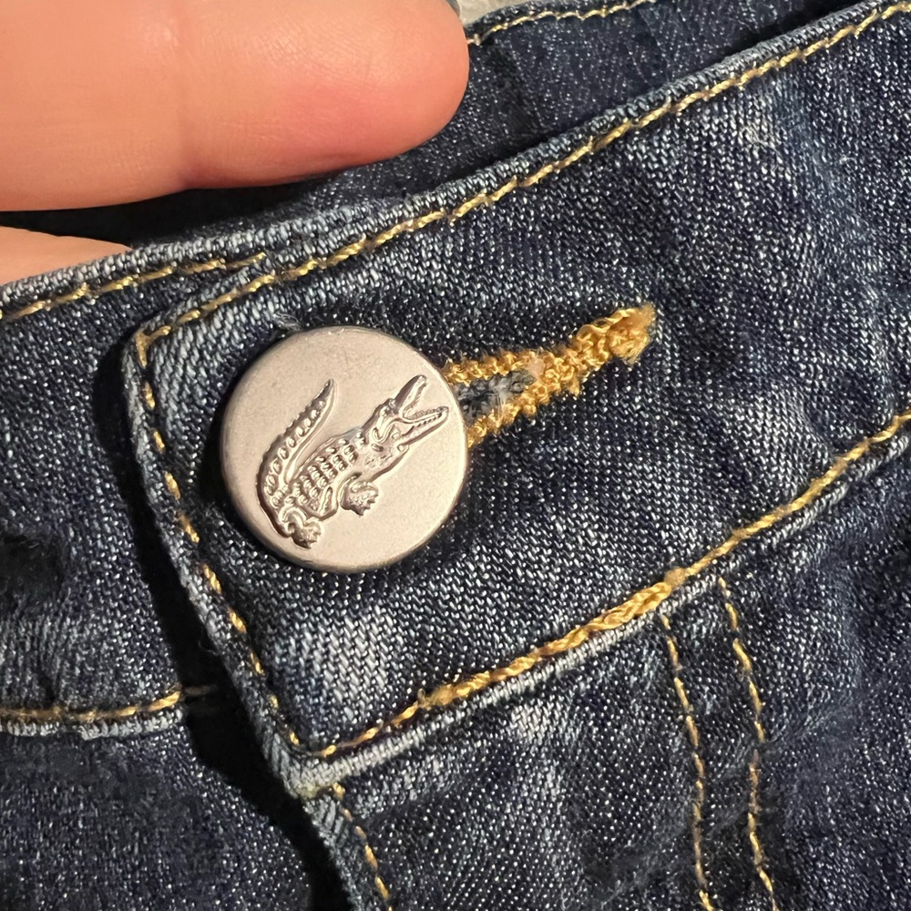 Lacoste Dark Blue Denim Skirt with Yellow Stitching also Florida Gator sporty - Picture 4 of 15